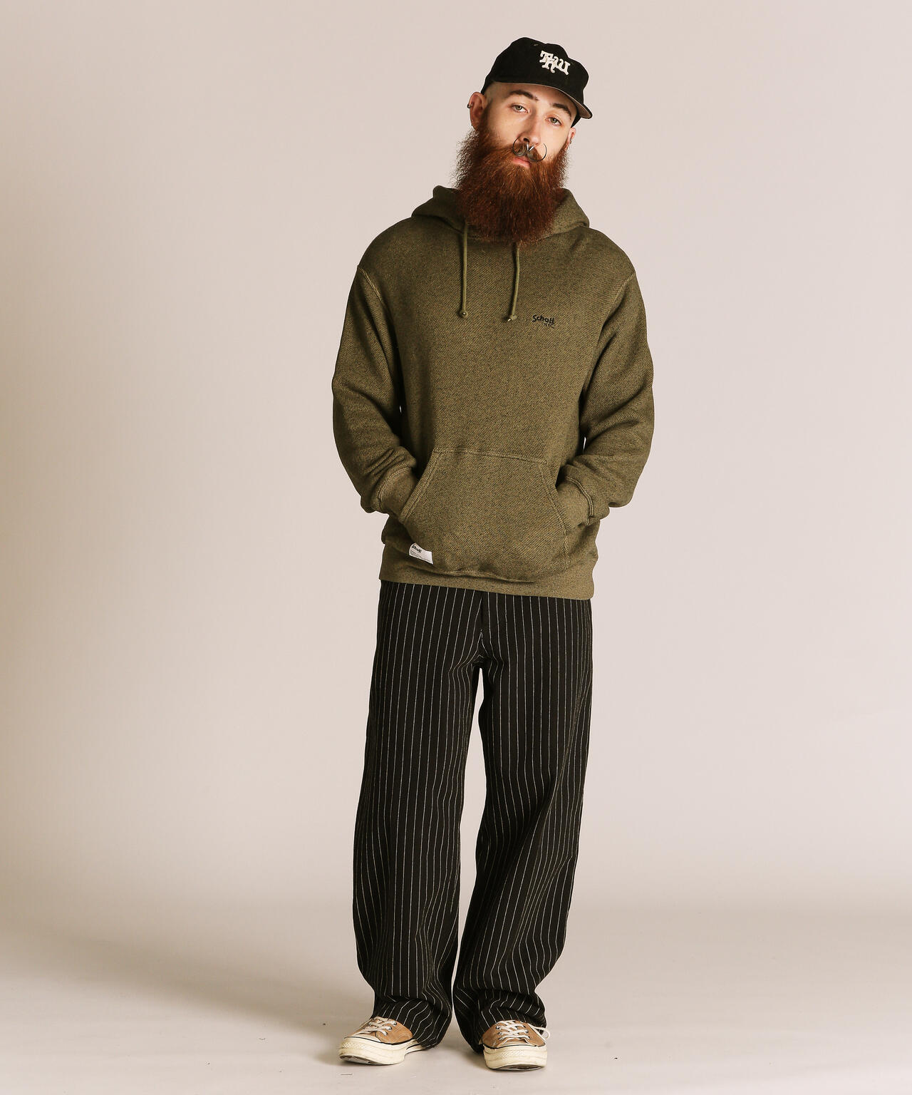 SALT AND PEPPER HOODED SWEAT/ソルト アンド ペッパー パーカー