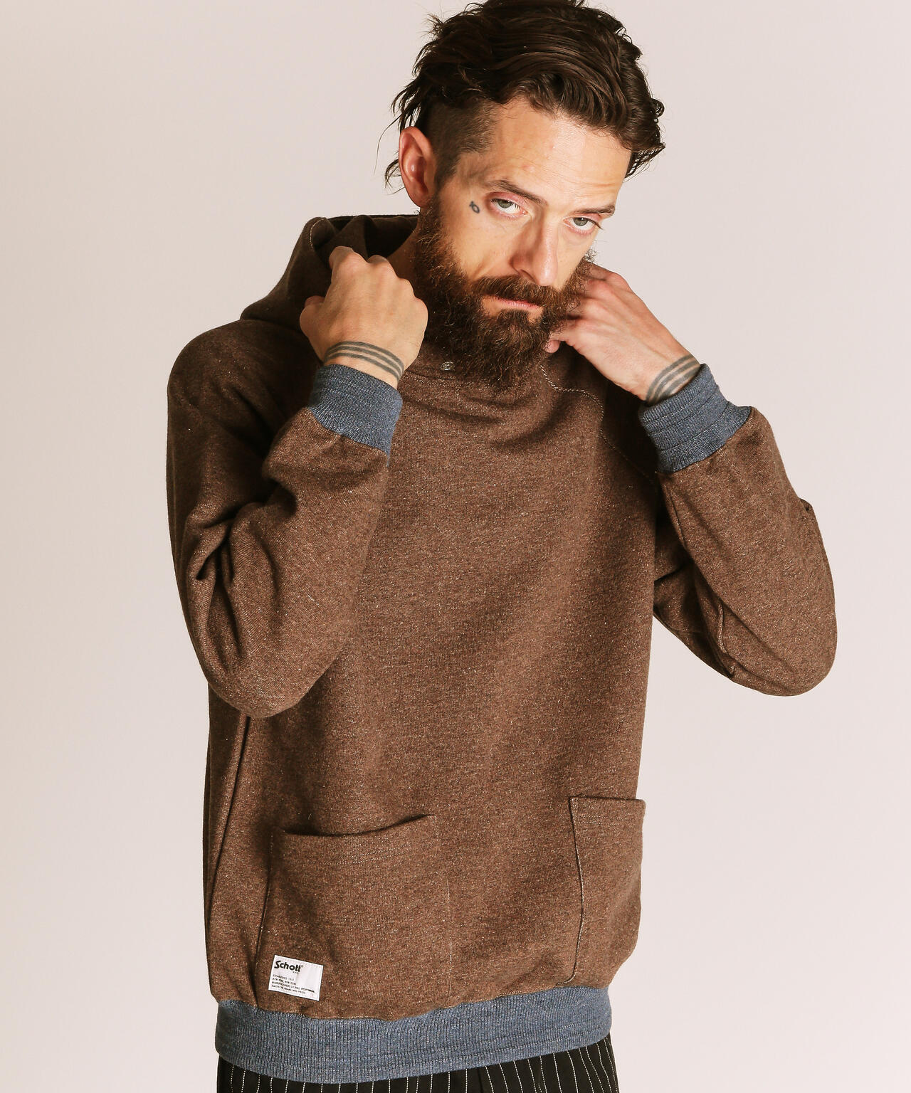 2TONE HOODED SWEAT/2トーン パーカー