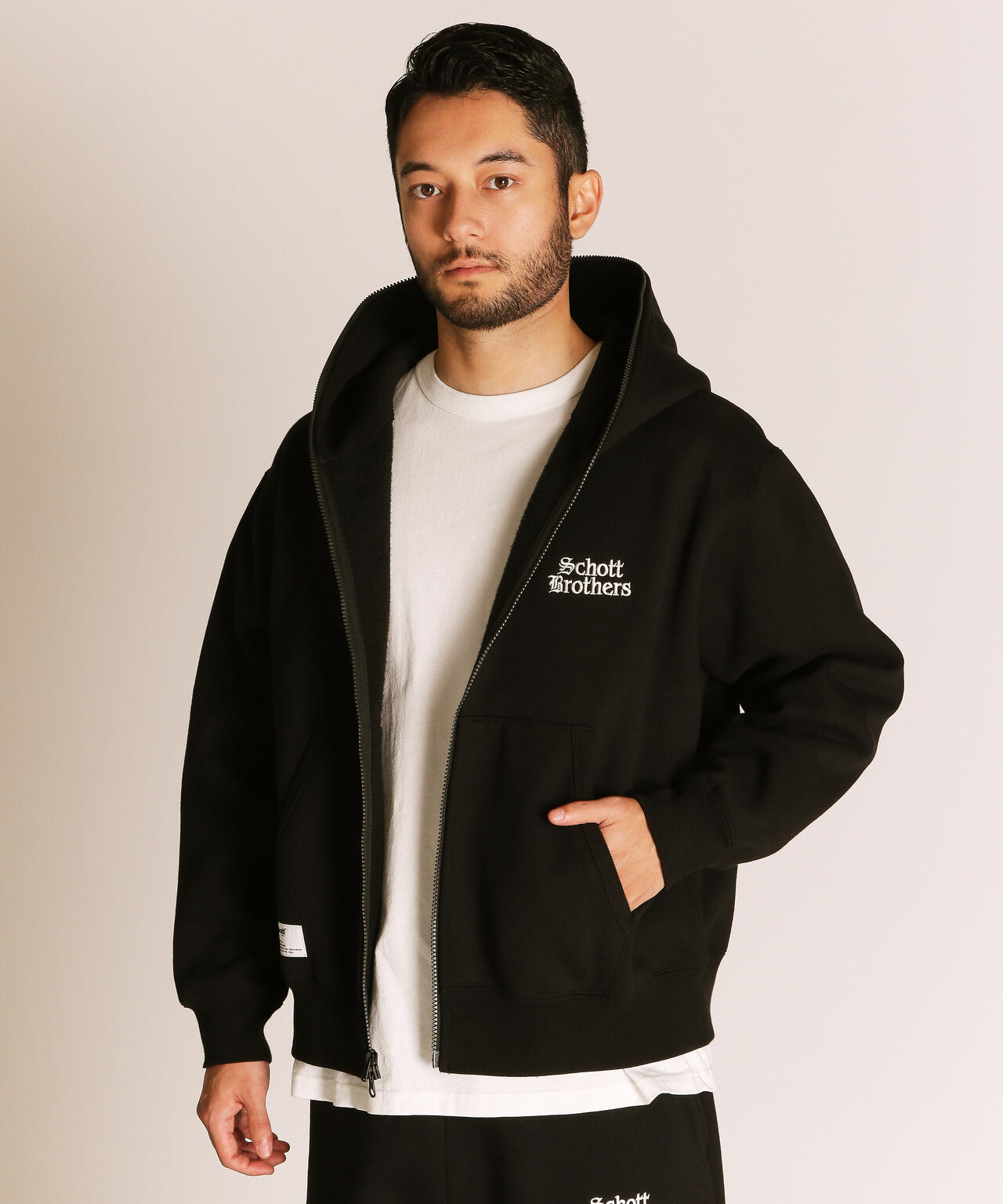 B.S. ZIP HOODED SWEAT/ブラックシープ フルジップ スウェット パーカー