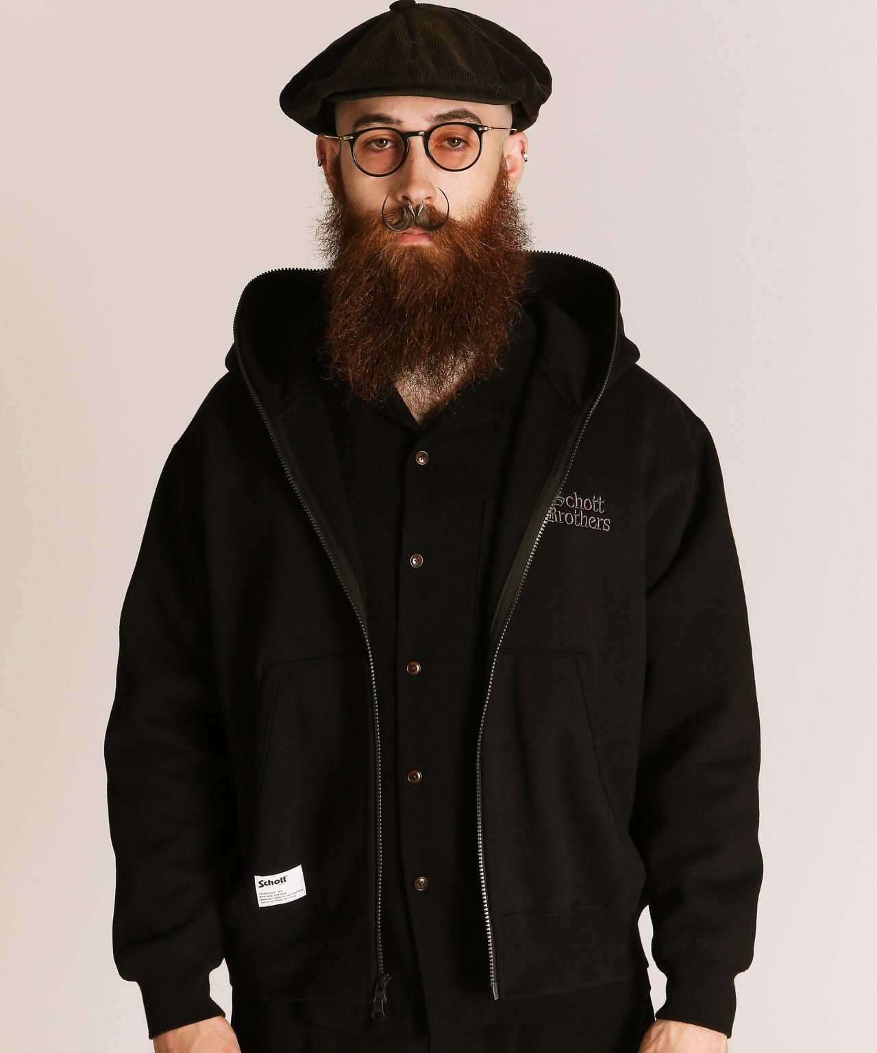 B.S. ZIP HOODED SWEAT/ブラックシープ フルジップ スウェット パーカー