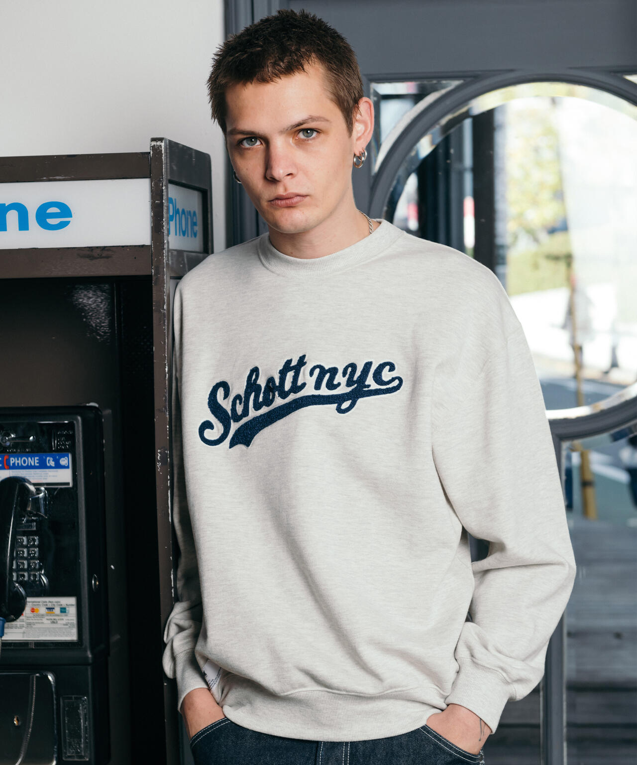 SCRIPT CREW SWEAT/スクリプト クルースウェット