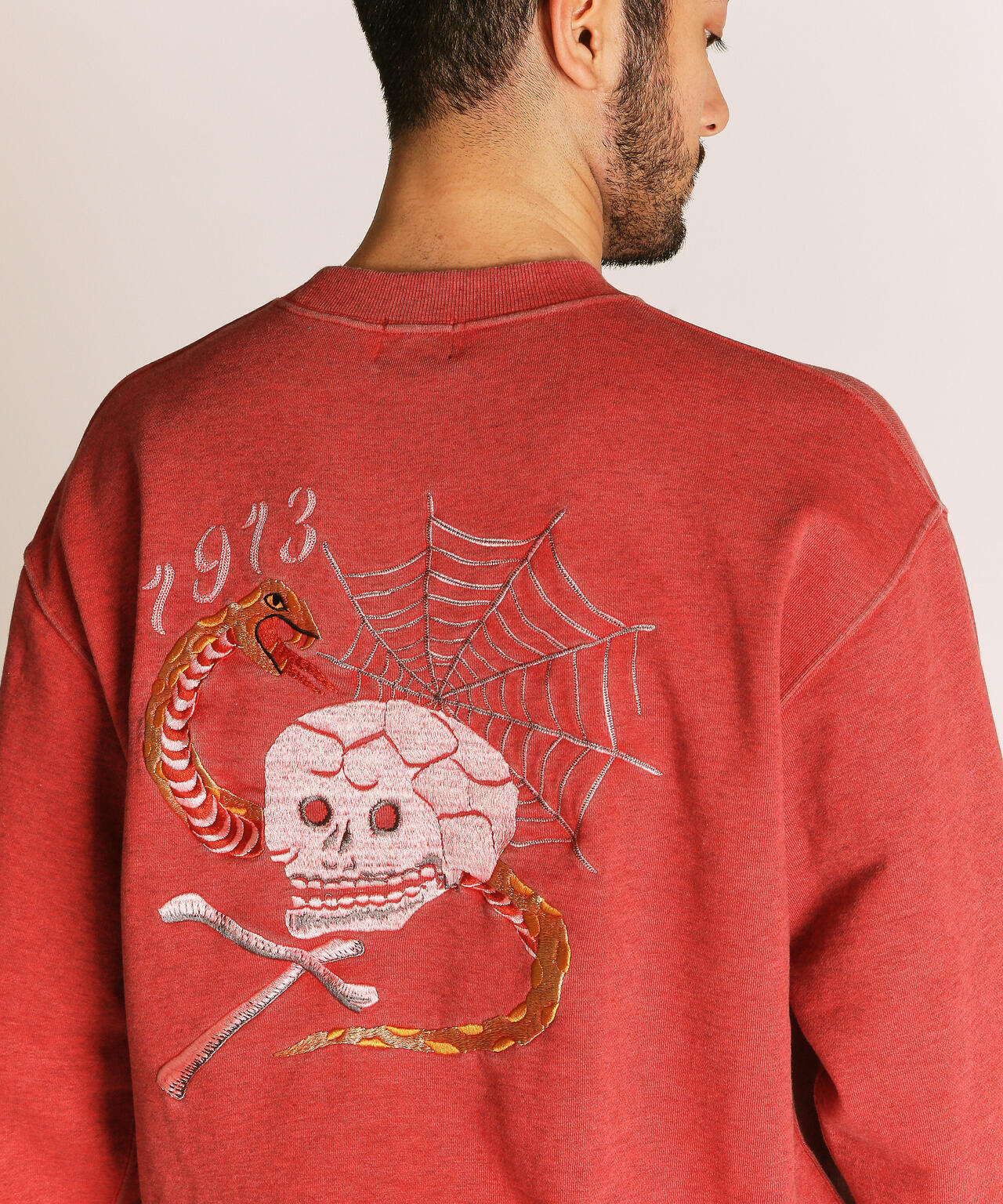PIGMENT SKULL AND SNAKE CREW SWEAT/ピグメントスカル アンド スネーククルースウェット