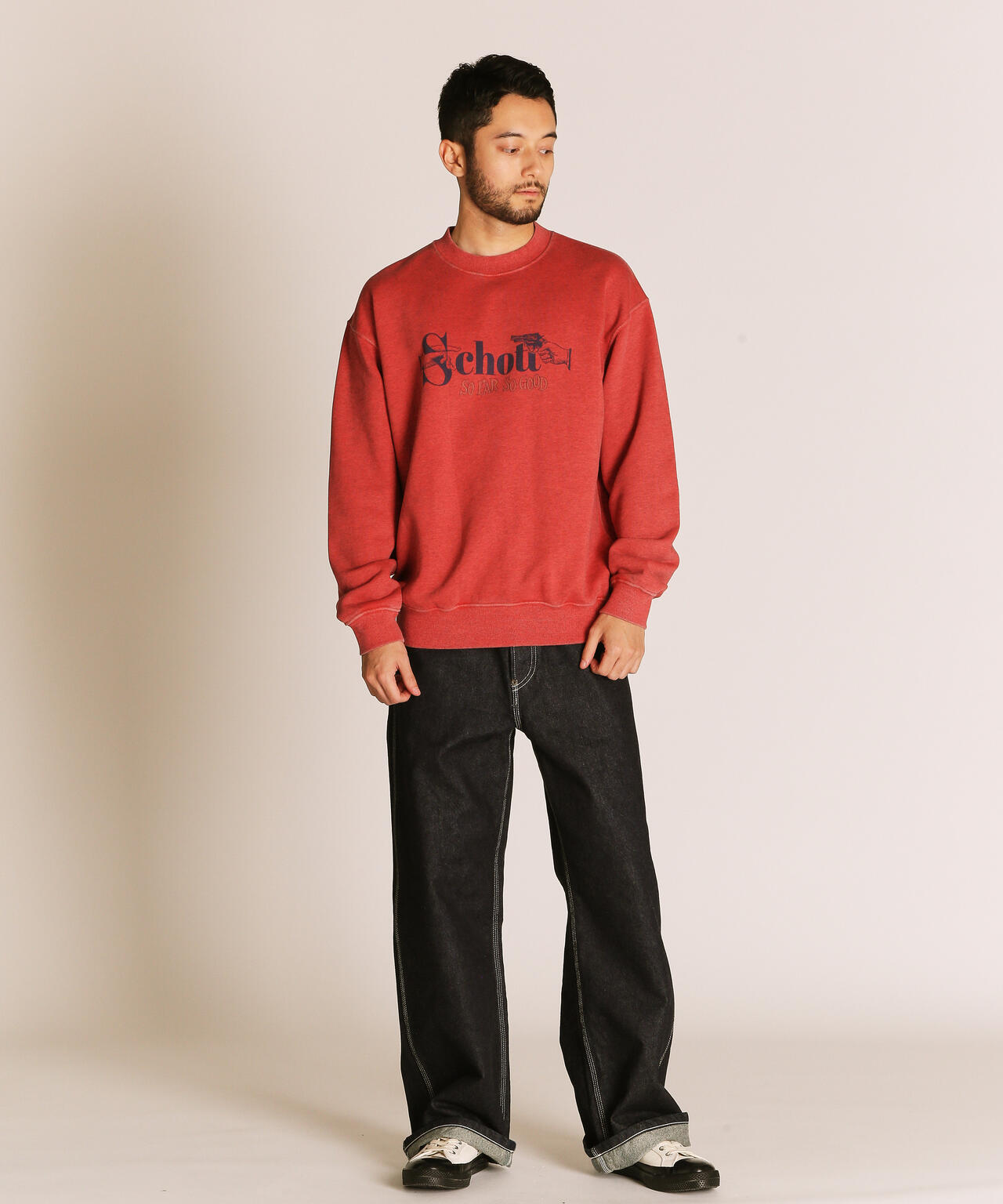 PIGMENT SO FAR SO GOOD CREW SWEAT/スウェット