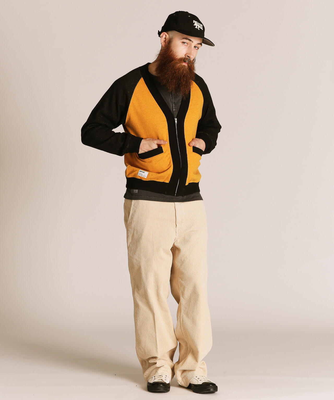 2TONE SWEAT CARDIGAN/2トーン スウェット カーディガン