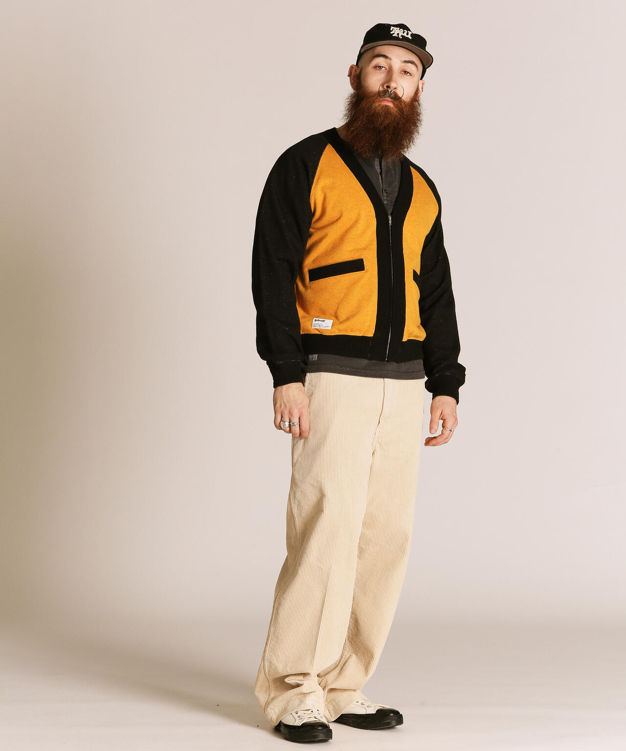 2TONE SWEAT CARDIGAN/2トーン スウェット カーディガン