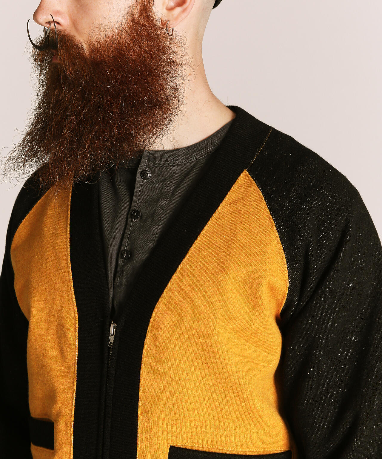 2TONE SWEAT CARDIGAN/2トーン スウェット カーディガン