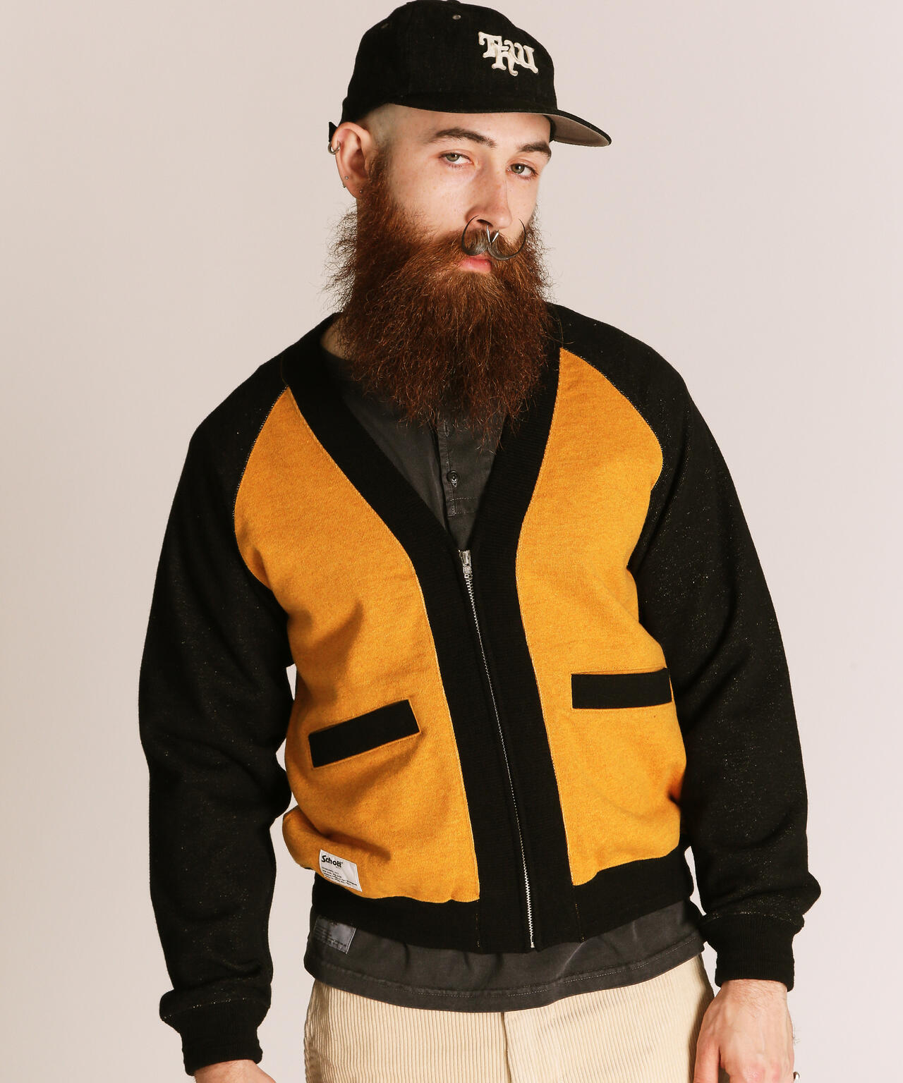 2TONE SWEAT CARDIGAN/2トーン スウェット カーディガン