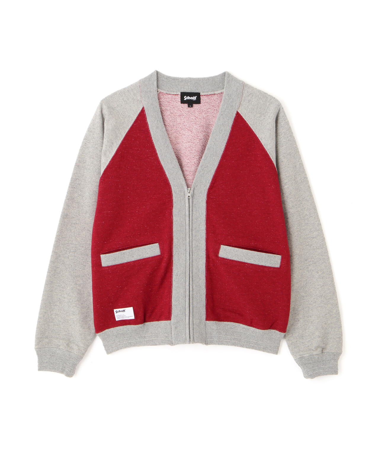 2TONE SWEAT CARDIGAN/2トーン スウェット カーディガン