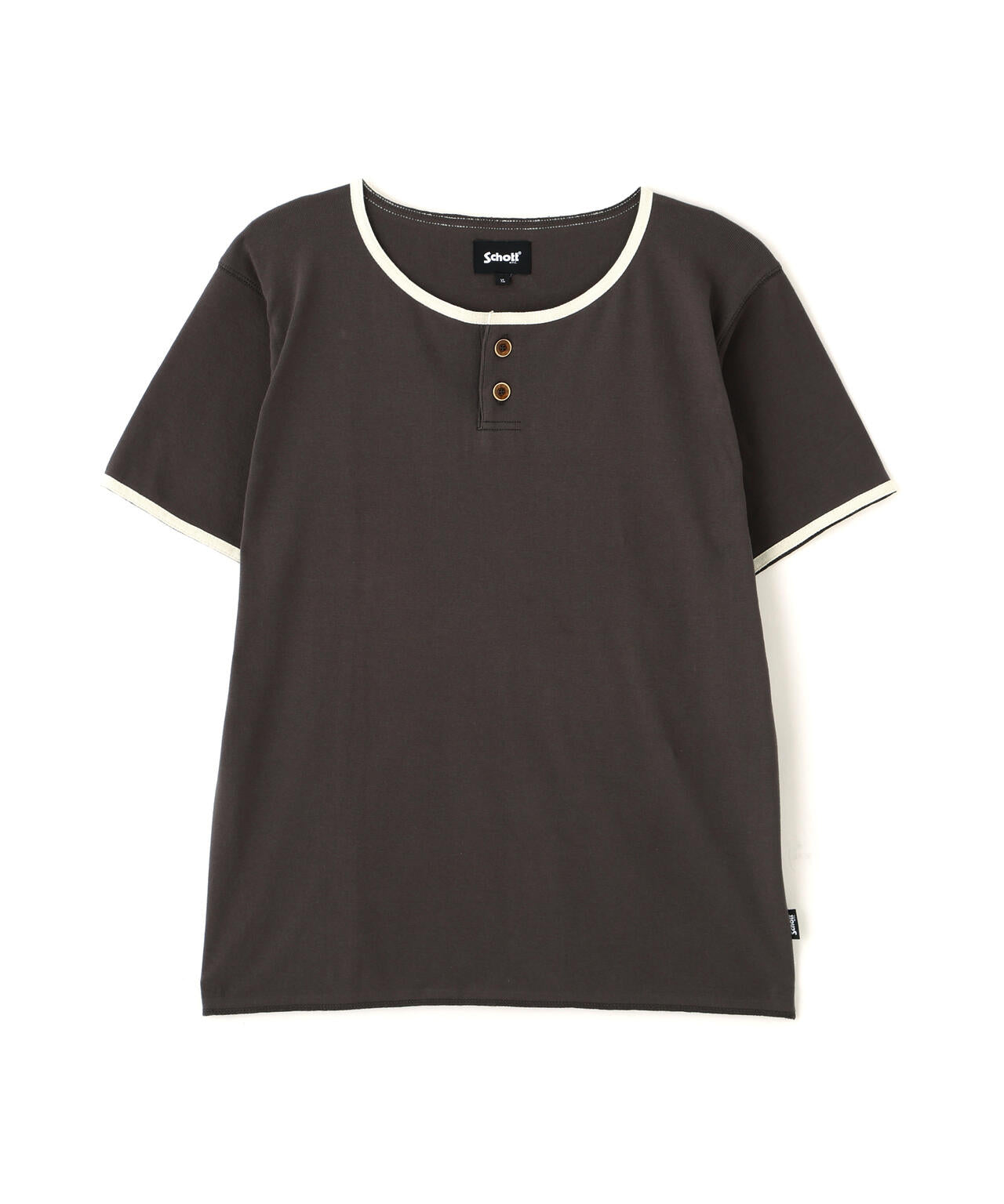 KNITTING HENLEY NECK T-SHIRT/ニッティング ヘンリーネック Tシャツ