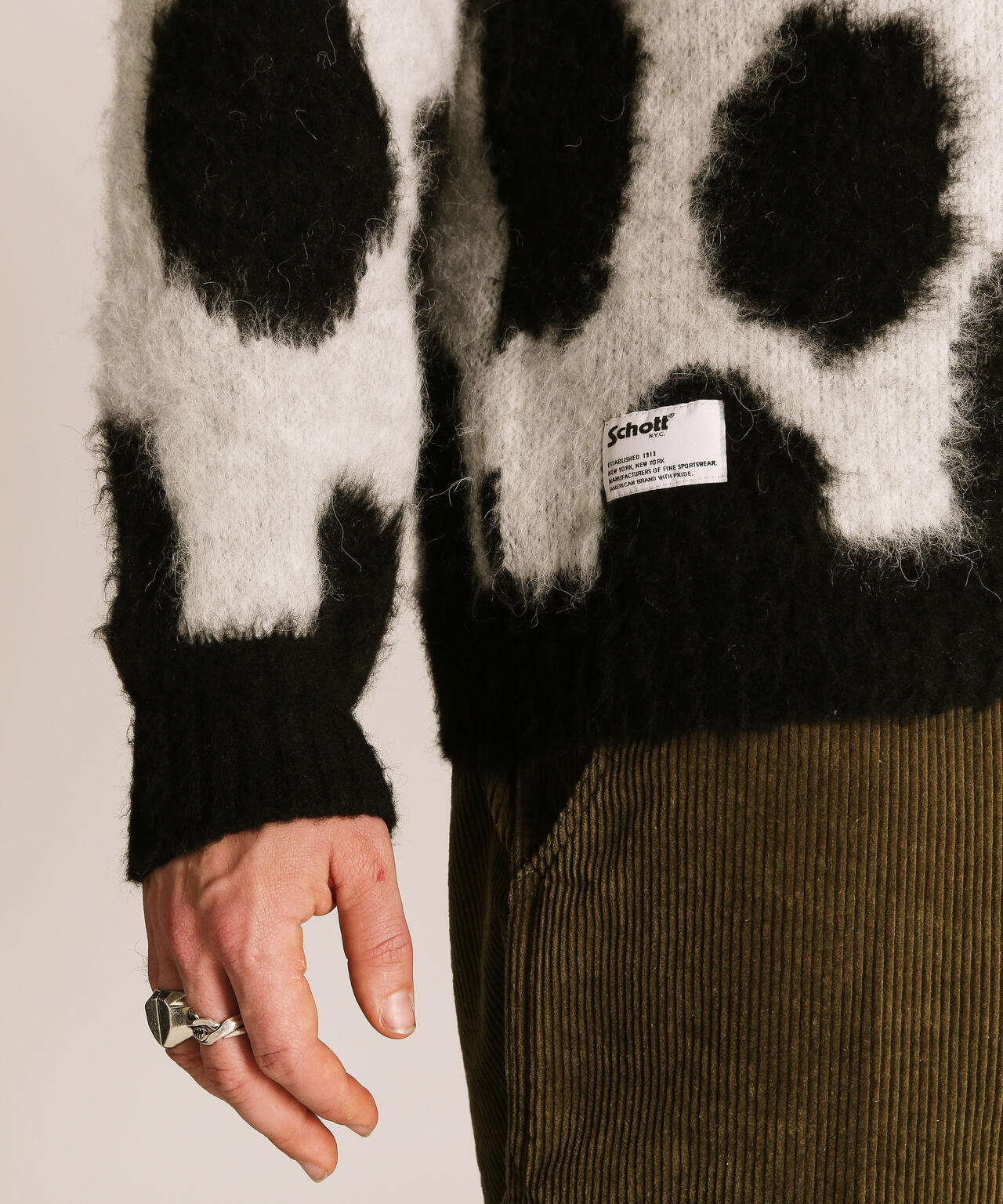 GIRAFFE CREW KNIT/ジラフ クルーニット