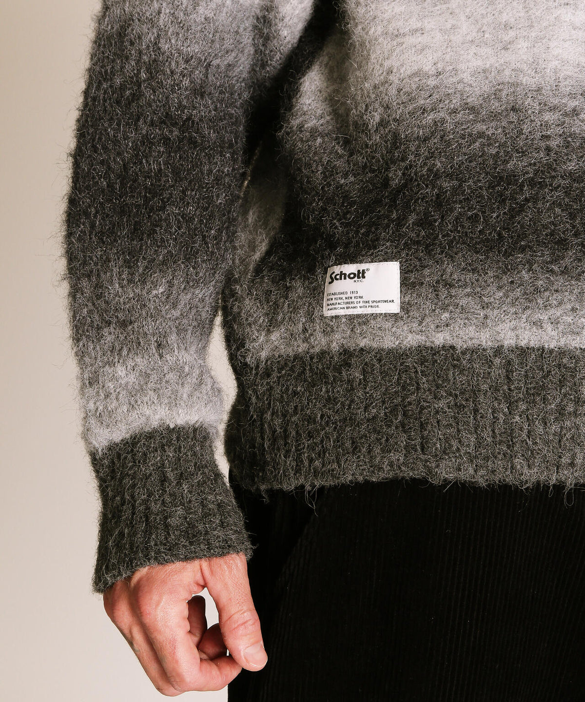 GRADATION CREW KNIT/グラデーション クルーニット