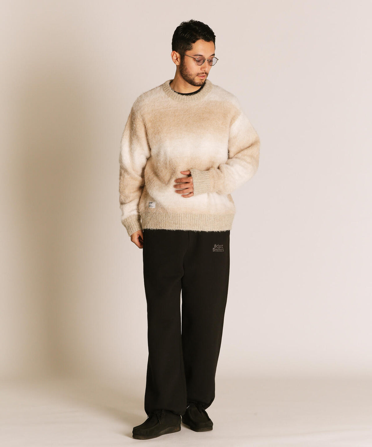 GRADATION CREW KNIT/グラデーション クルーニット