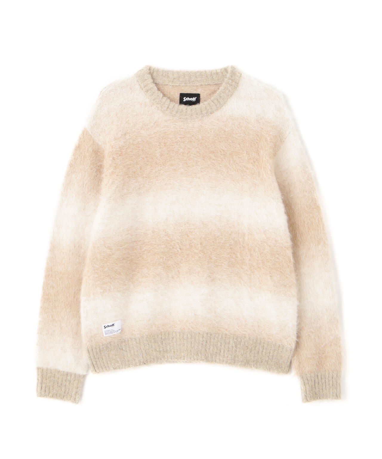 GRADATION CREW KNIT/グラデーション クルーニット