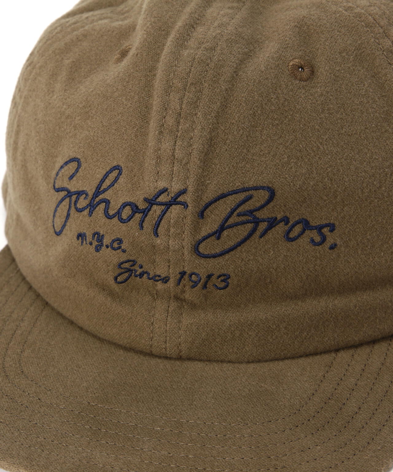 COTTON SUEDE EMB 6P CAP/コットンスウェード 刺繍キャップ