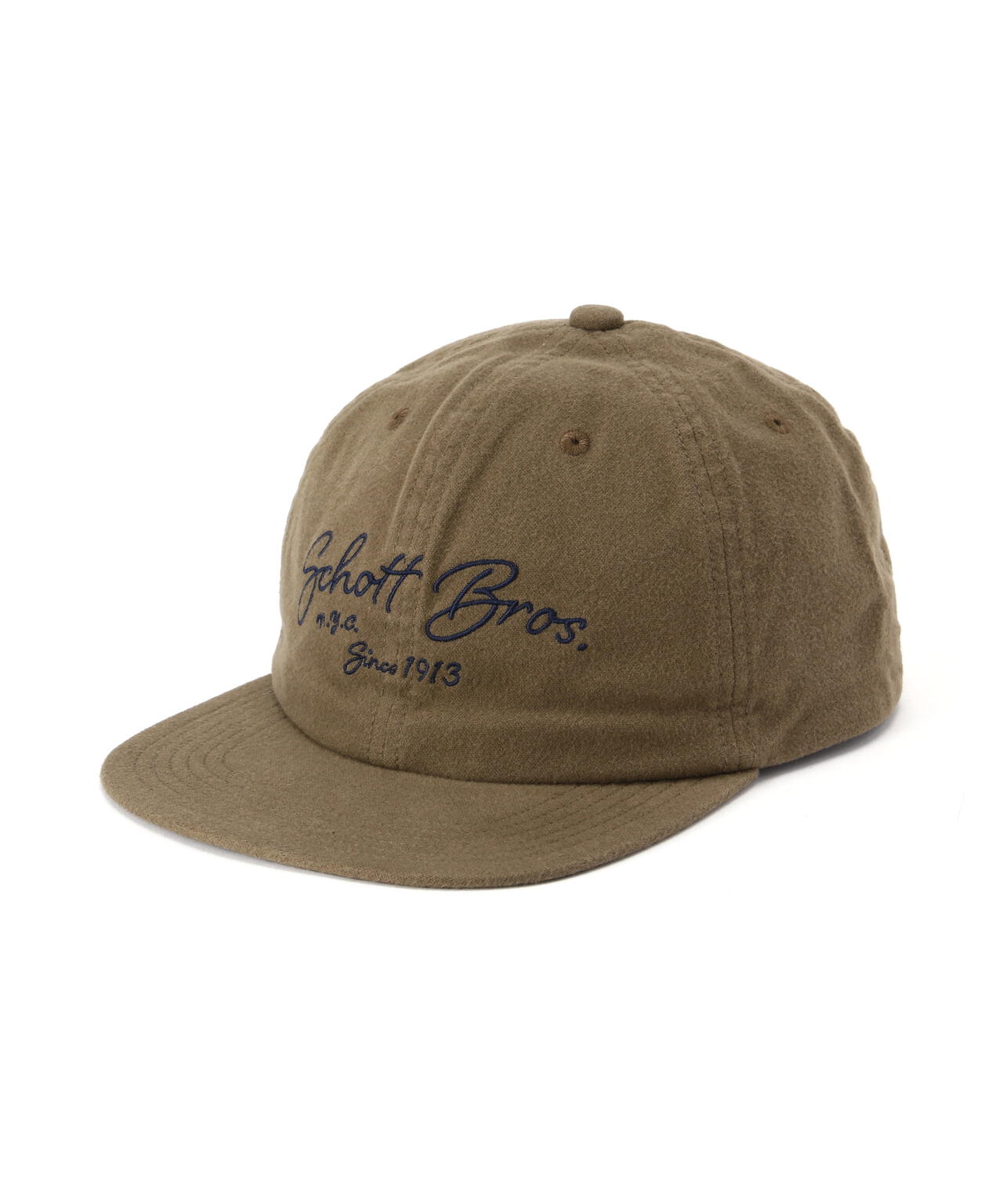 COTTON SUEDE EMB 6P CAP/コットンスウェード 刺繍キャップ