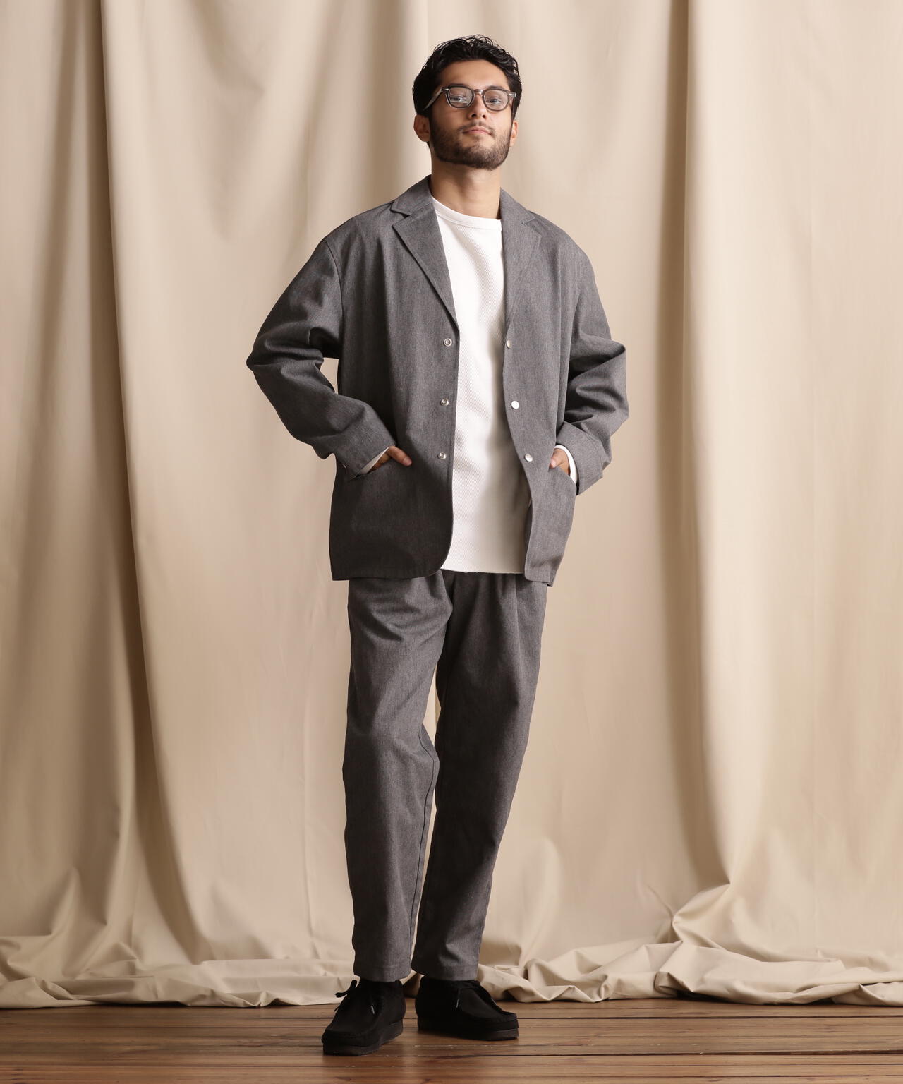 TC DOUBLE PLEATED WIDE PANTS/2タック パンツ