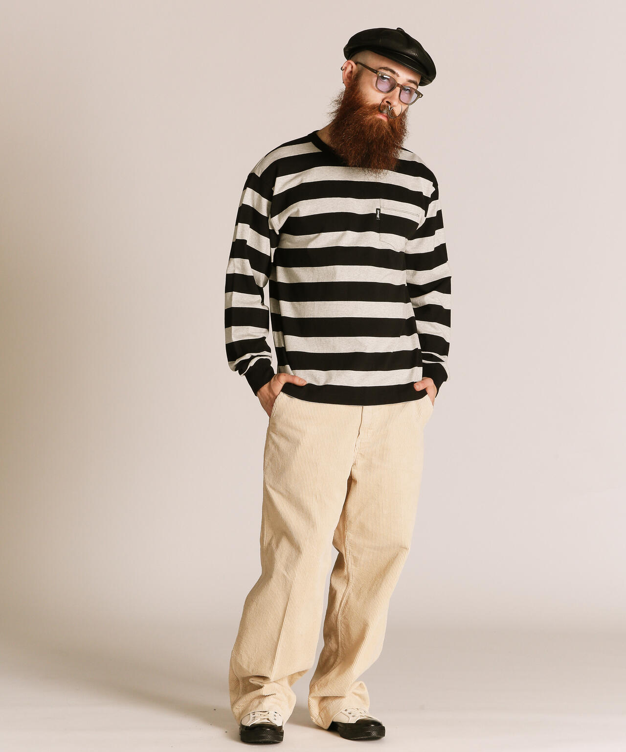 WIDE BORDER L/S T-SHIRT/ワイドボーダー ロンT