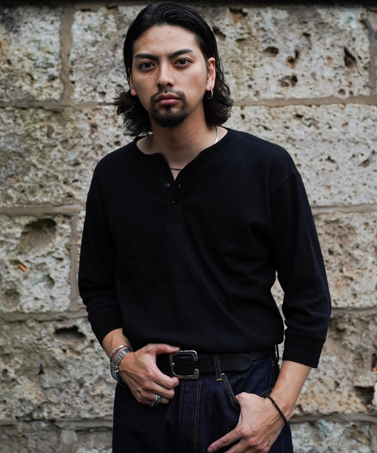 HALF SLEEVE HENRY NECK PACK T-SHIRT
