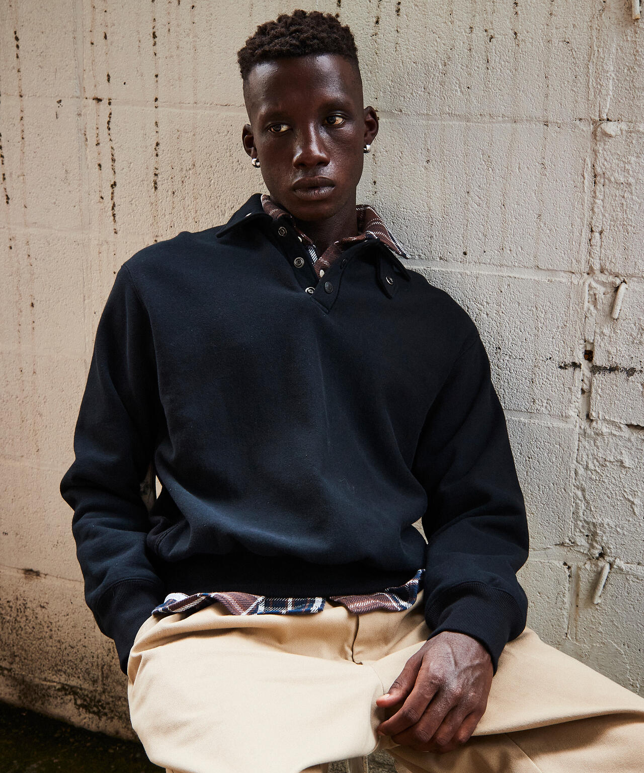 PERFECTO SNAP PULLOVER SWEAT/パーフェクトスナップ プルオーバー スウェット