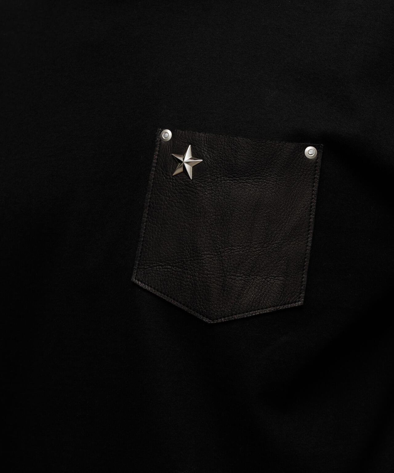 ONESTAR LEATHER POCKET T-SHIRT/ワンスターレザーポケット Tシャツ
