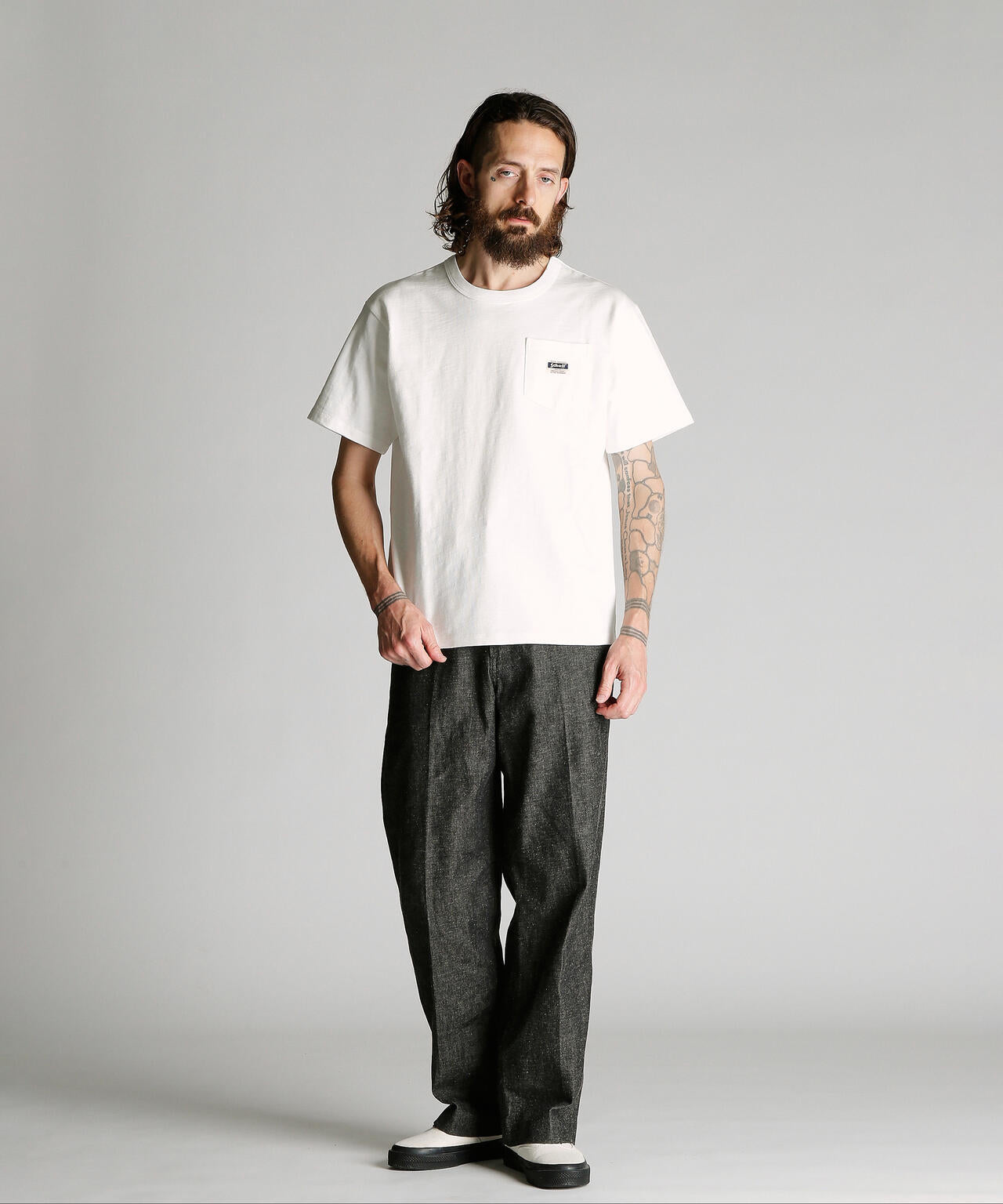 WORK LABEL POCKET T-SHIRT/ワークラベル ポケットTシャツ