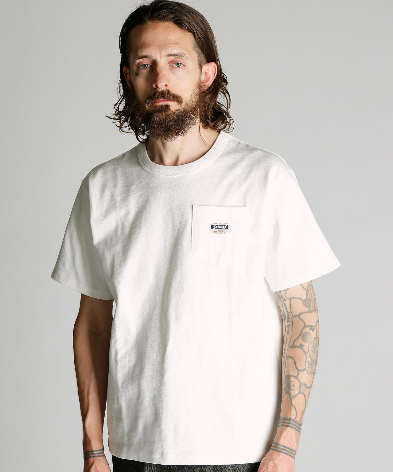 WORK LABEL POCKET T-SHIRT/ワークラベル ポケットTシャツ