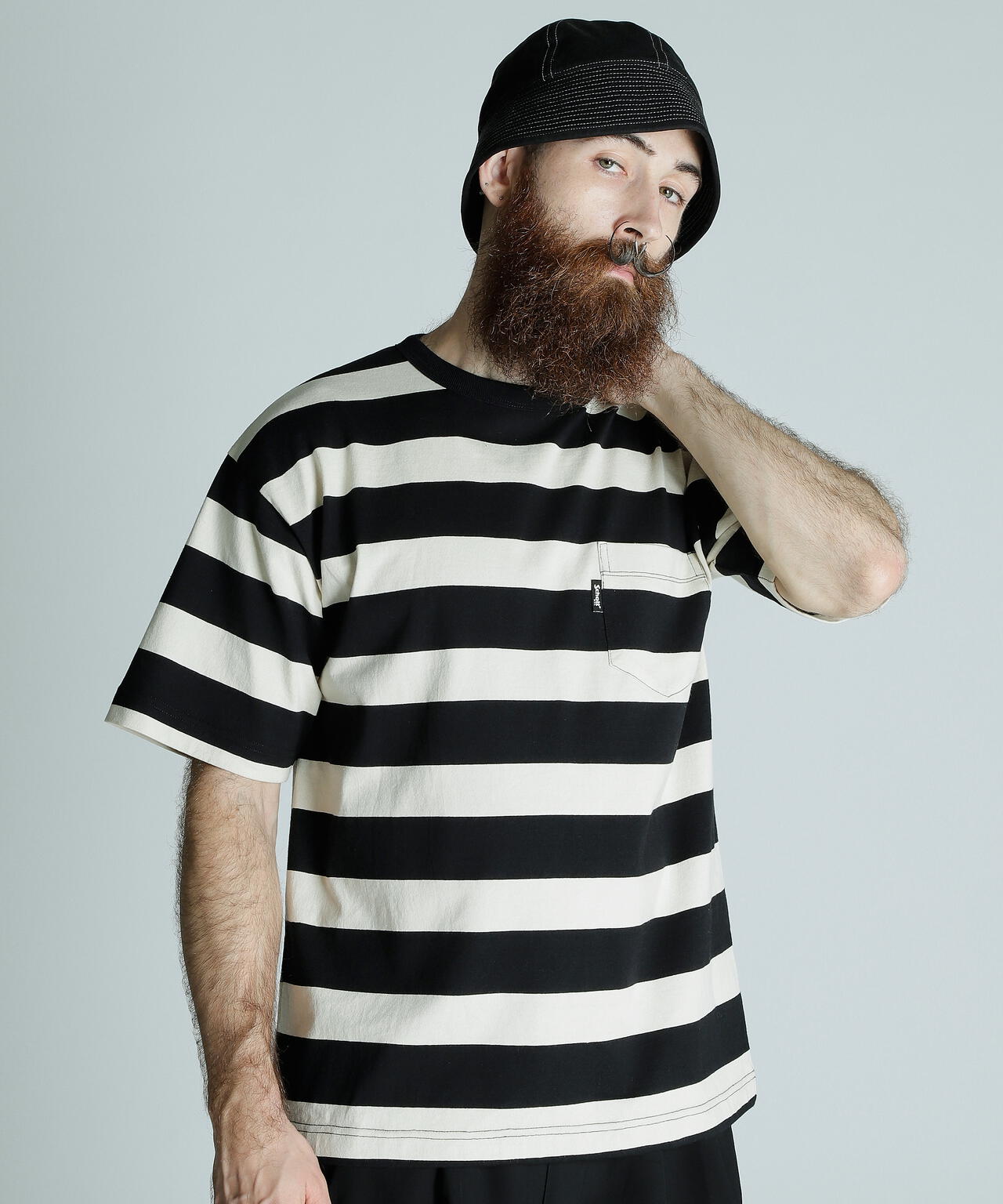 WIDE BORDER POCKET T-SHIRT/ワイドボーダーポケットTシャツ