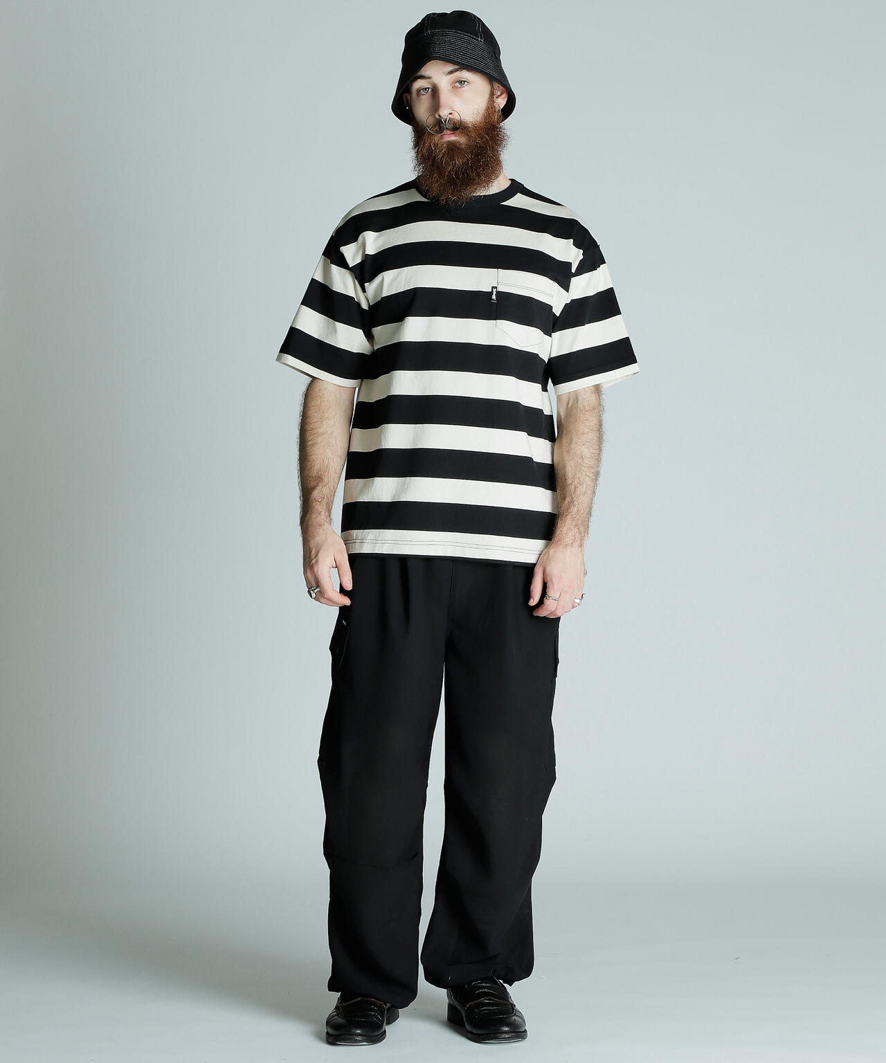 WIDE BORDER POCKET T-SHIRT/ワイドボーダーポケットTシャツ