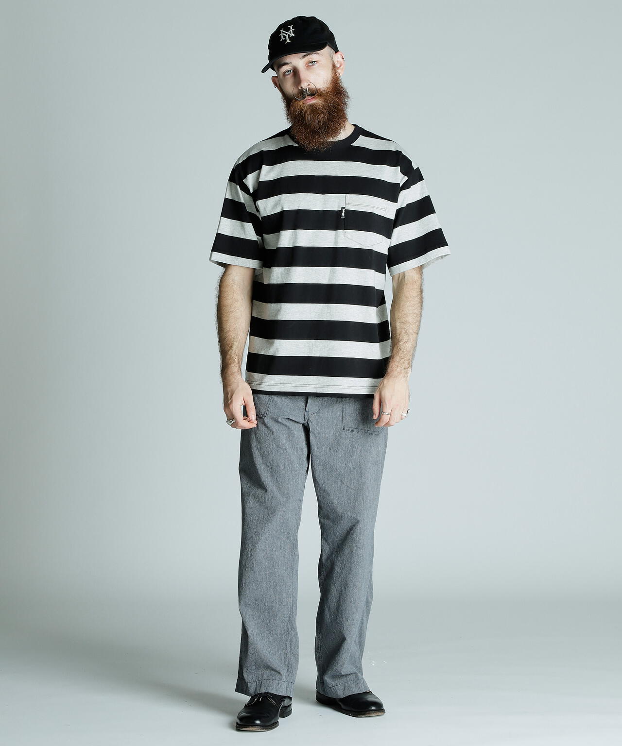 WIDE BORDER POCKET T-SHIRT/ワイドボーダーポケットTシャツ