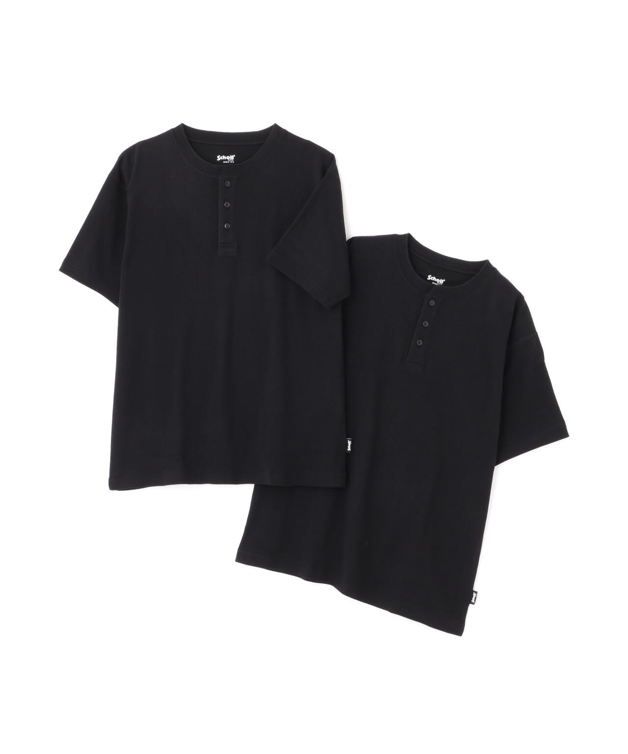 2PACK HENLEY NECK T-SHIRT/2パック ヘンリーネック Tシャツ