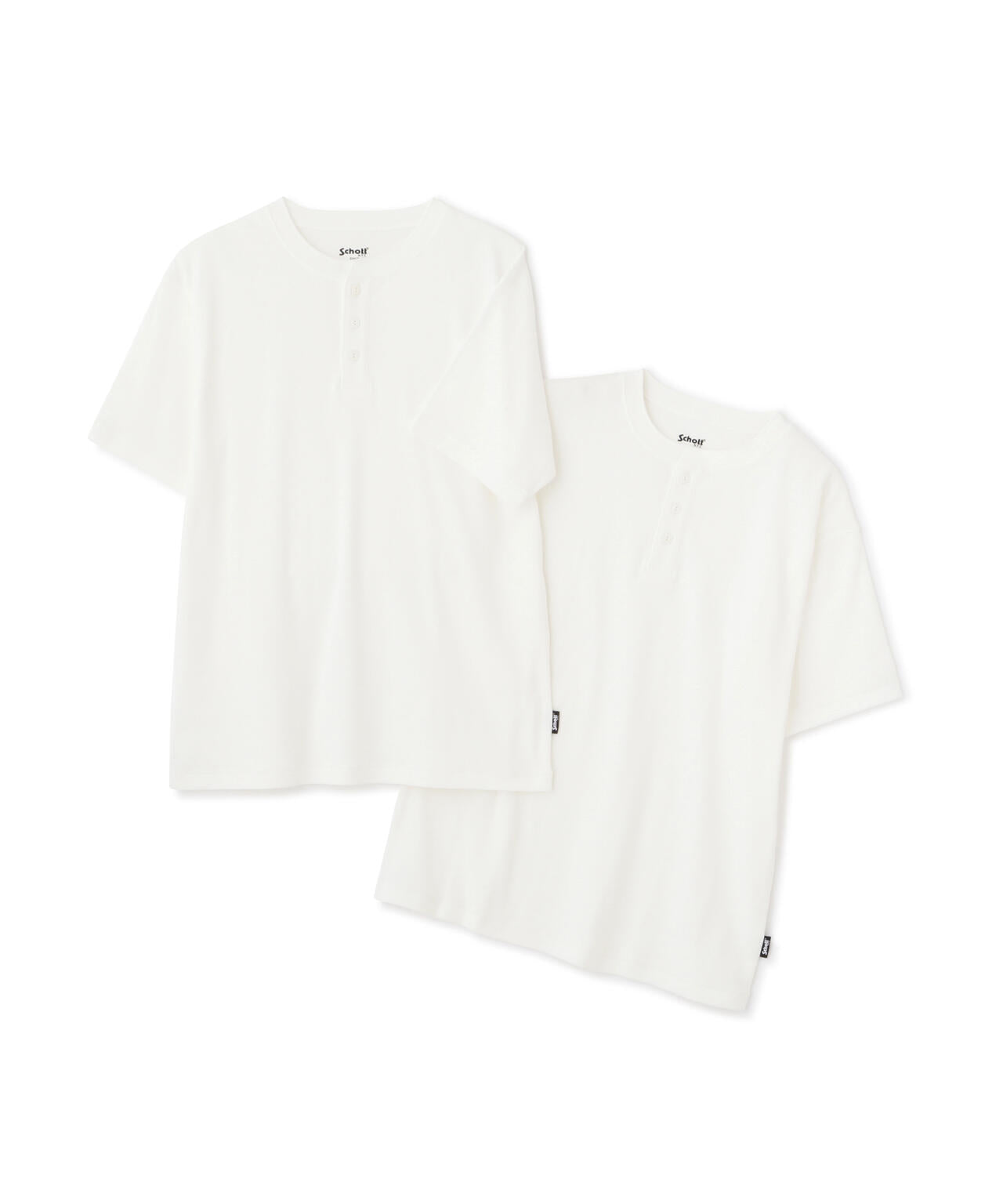 2PACK HENLEY NECK T-SHIRT/2パック ヘンリーネック Tシャツ