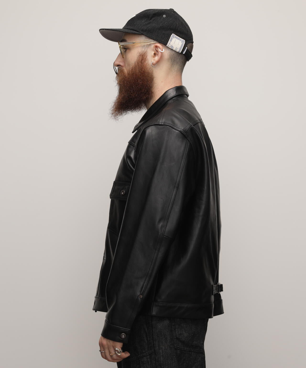 SHEEP LEATHER 1st TRACKER JACKET/シープレザー トラッカージャケット