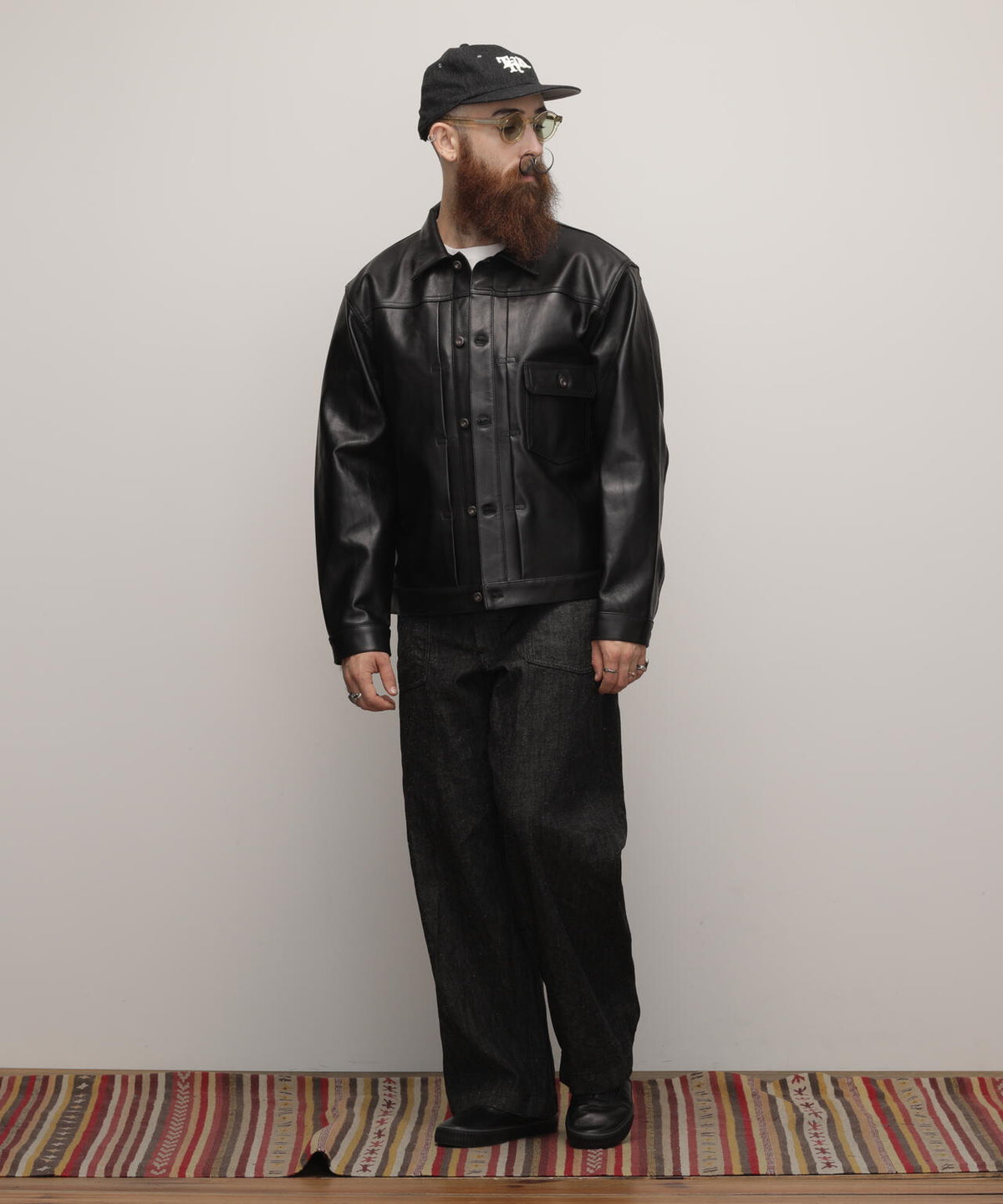 SHEEP LEATHER 1st TRACKER JACKET/シープレザー トラッカージャケット