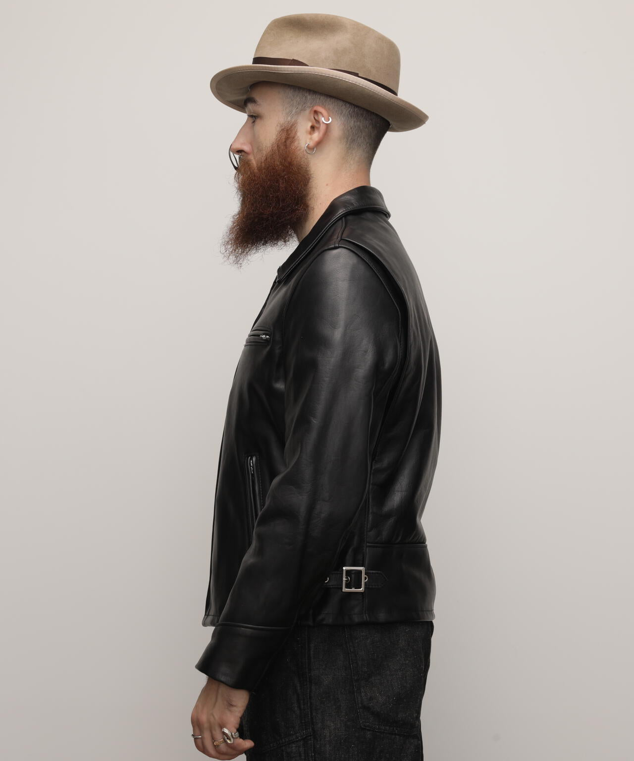 103US TRUCKER JACKET/レザートラッカー ジャケット