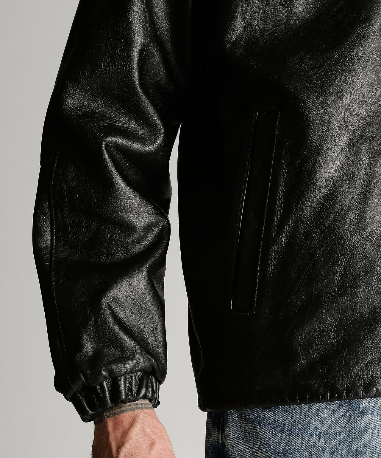 LEATHER COACH JACKET/レザーコーチジャケット