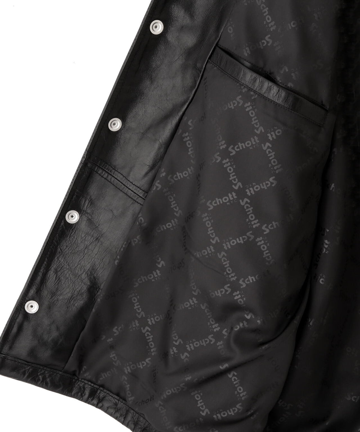 LEATHER COACH JACKET/レザーコーチジャケット