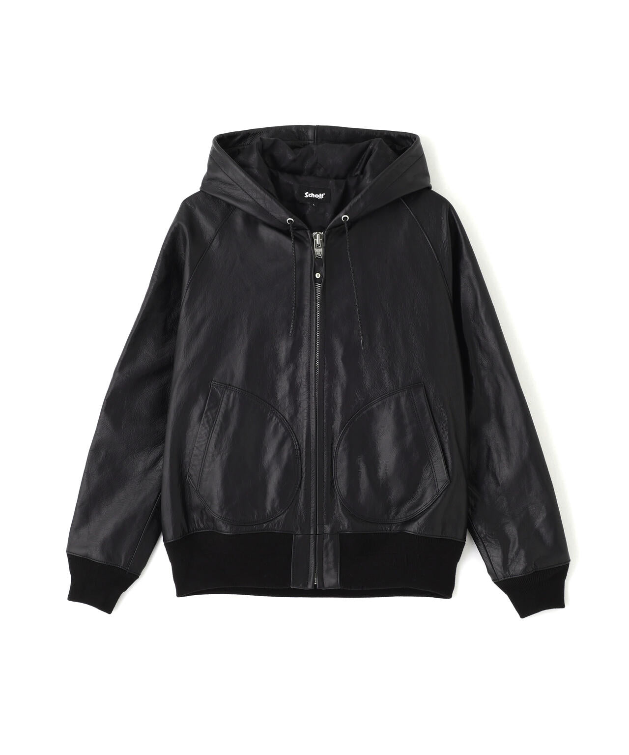 LEATHER HOOED JACKET/レザー フーデッドジャケット