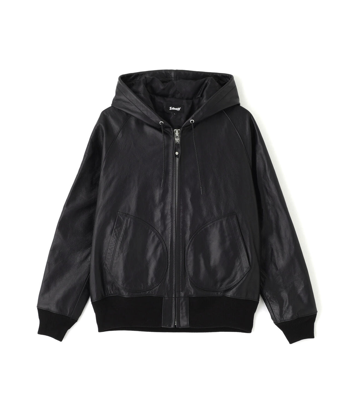 LEATHER HOOED JACKET/レザー フーデッドジャケット