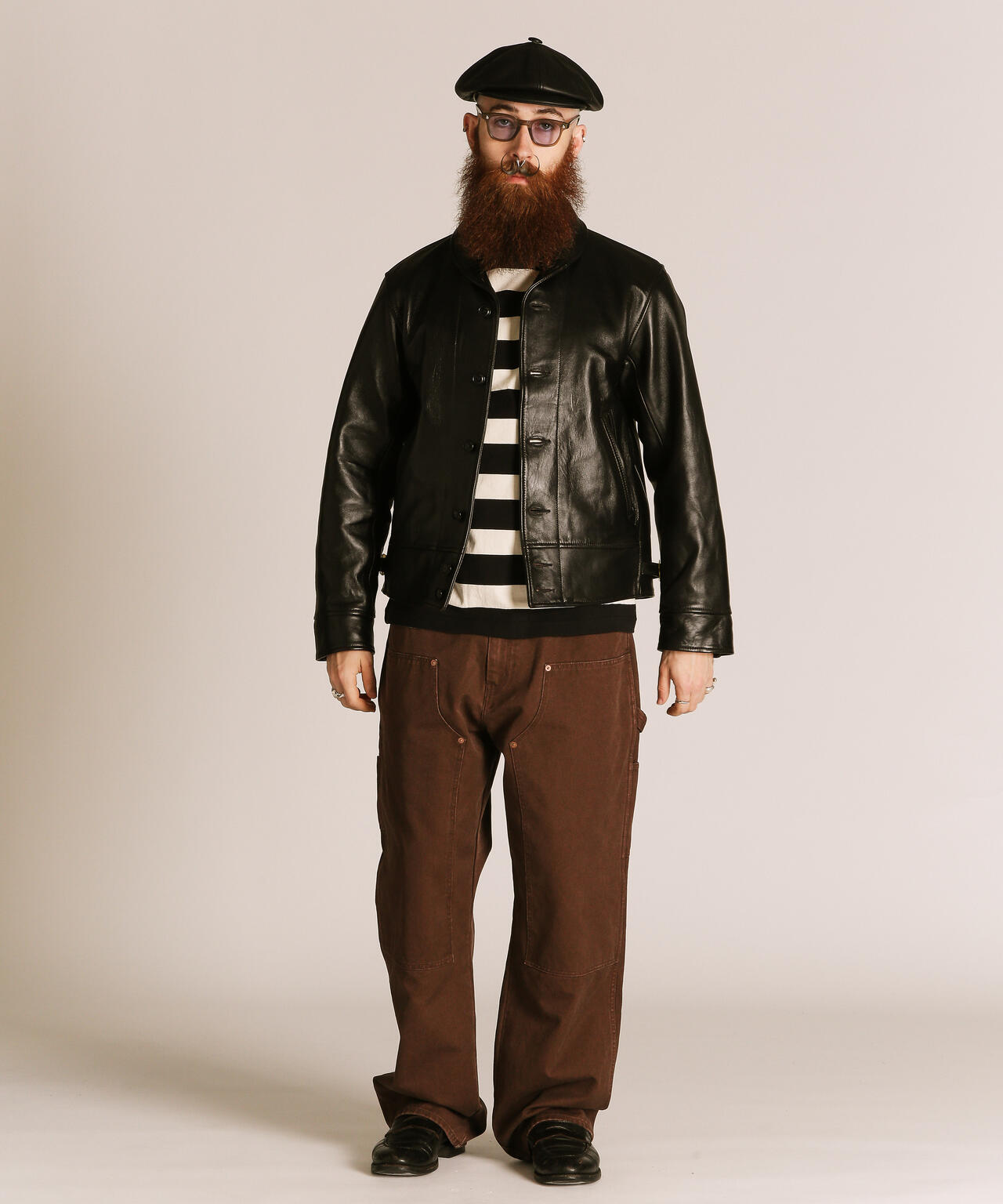 230US COSSACK JACKET/レザー コサックジャケット