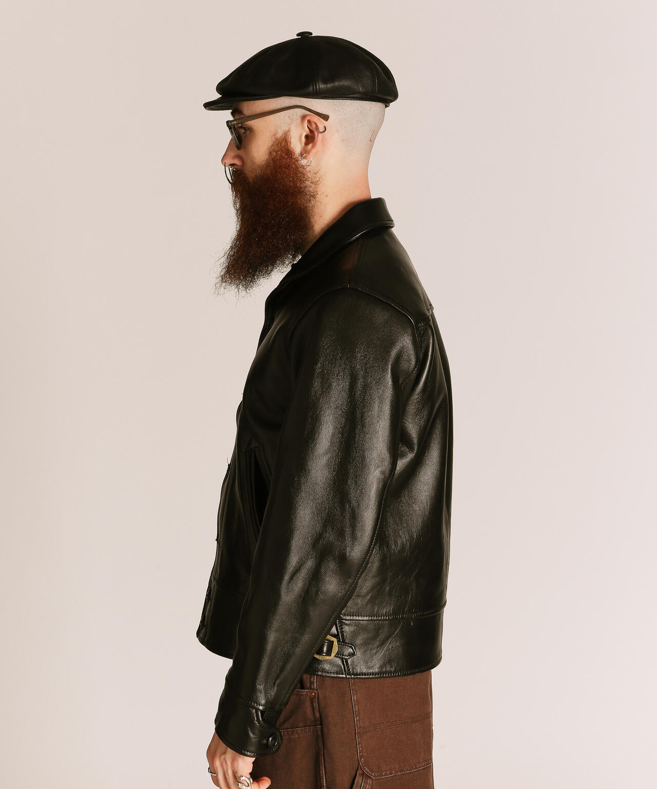 230US COSSACK JACKET/レザー コサックジャケット