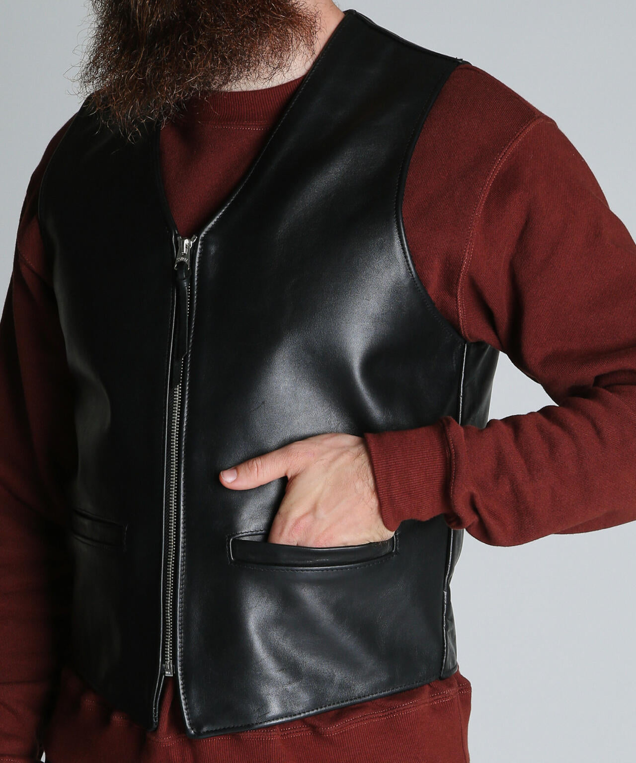 193V LEATHER VEST/レザーベスト