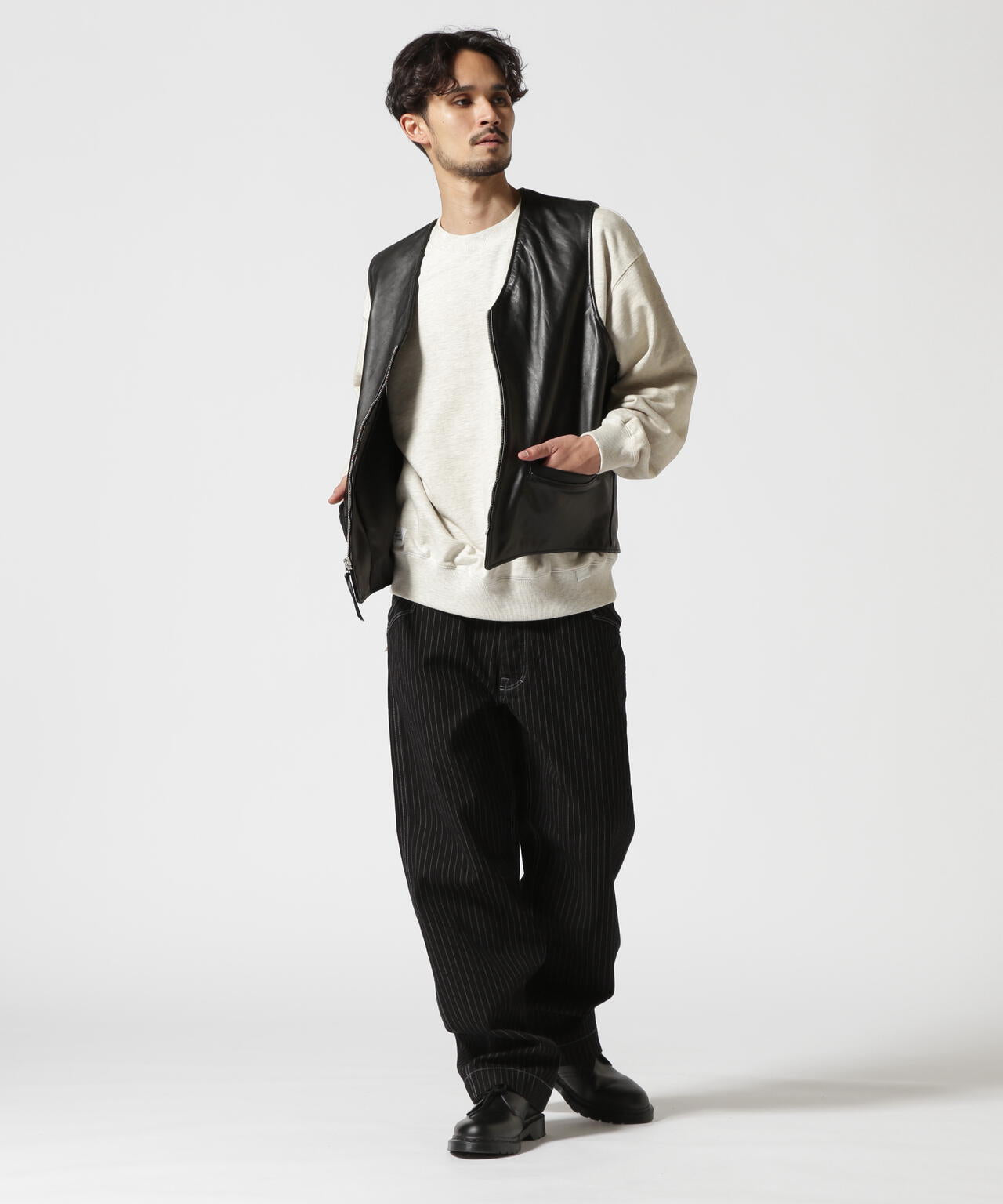 193V LEATHER VEST/レザーベスト