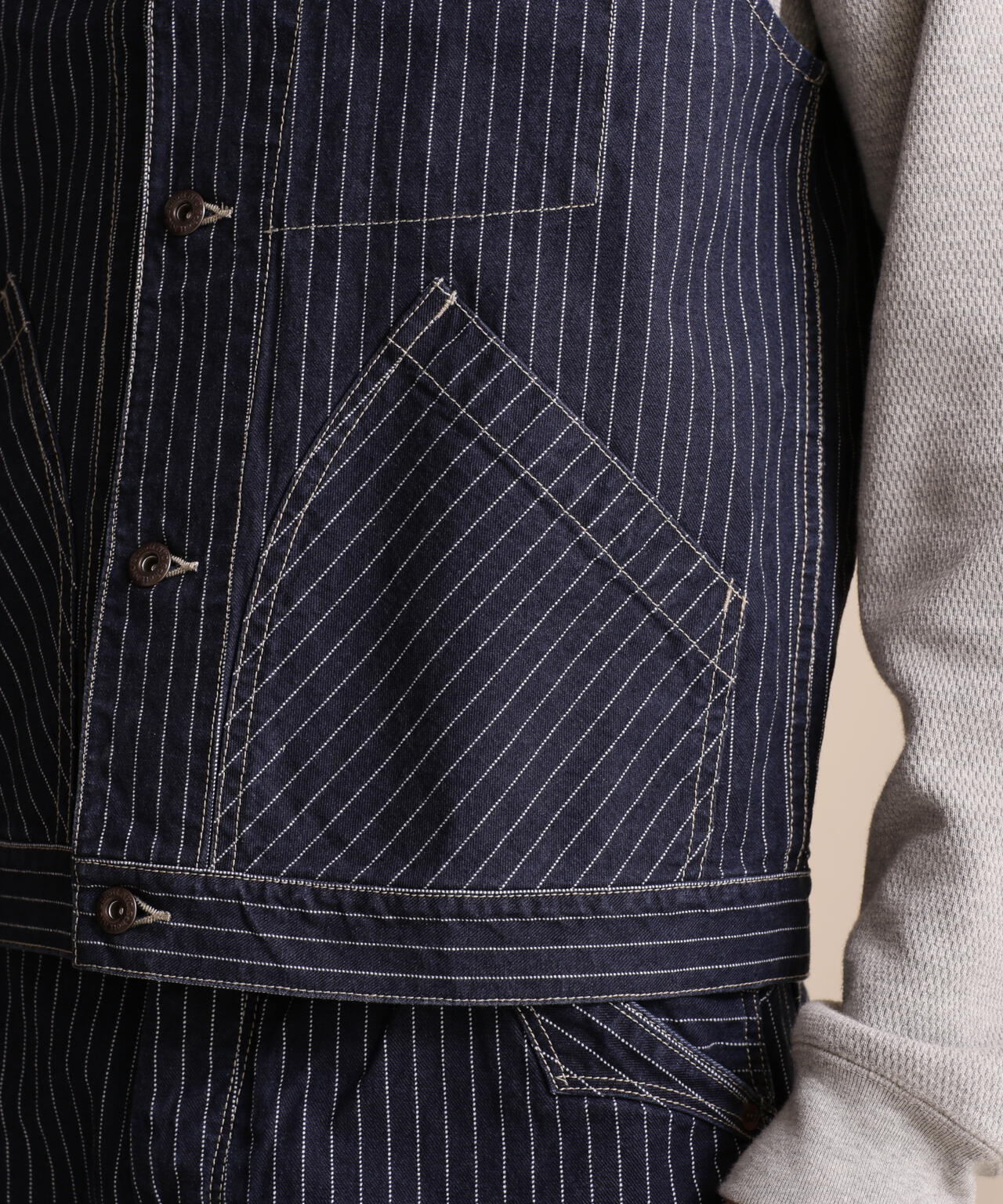 OLD HICKORY DENIM VEST/オールドヒッコリーデニムベスト