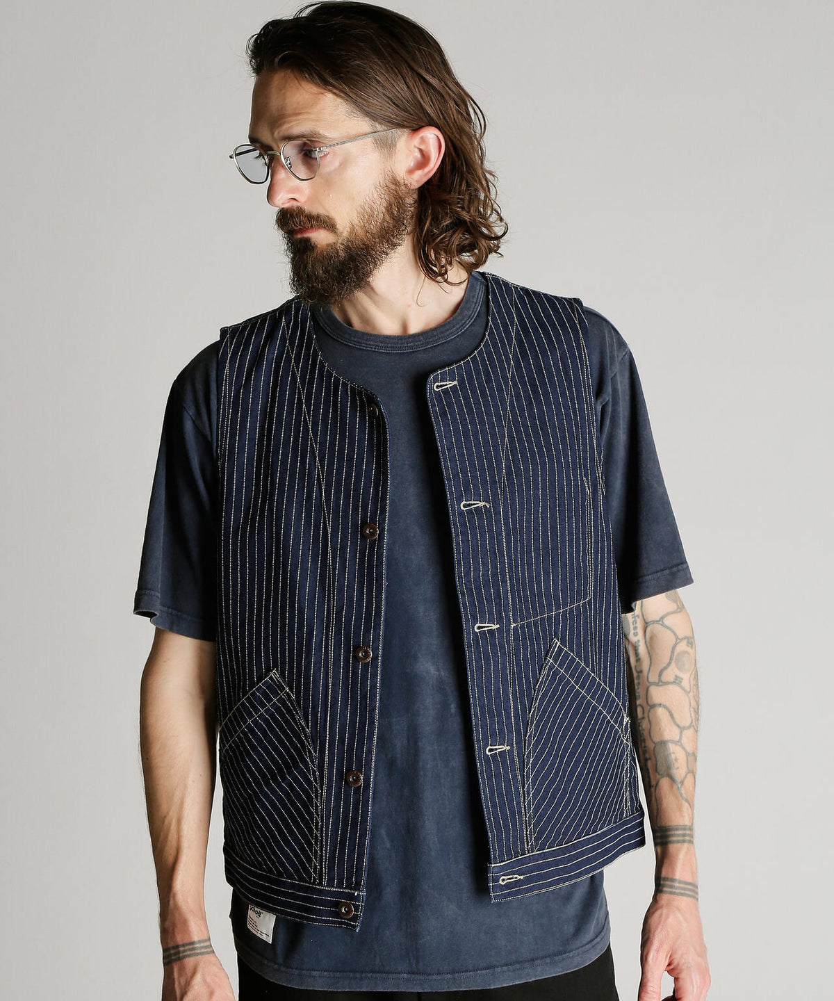 OLD HICKORY DENIM VEST/オールドヒッコリーデニムベスト