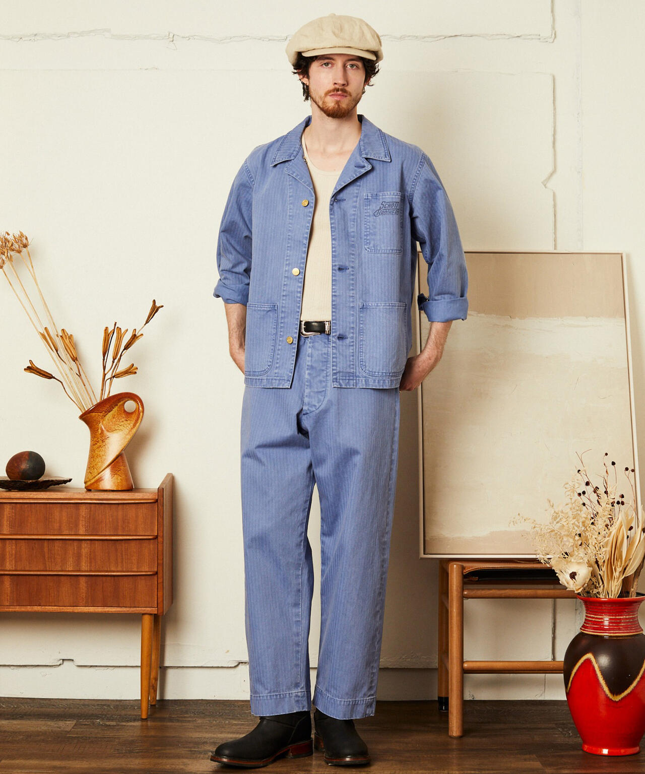 HERRINGBONE TROUSERS/ヘリンボーンパンツ