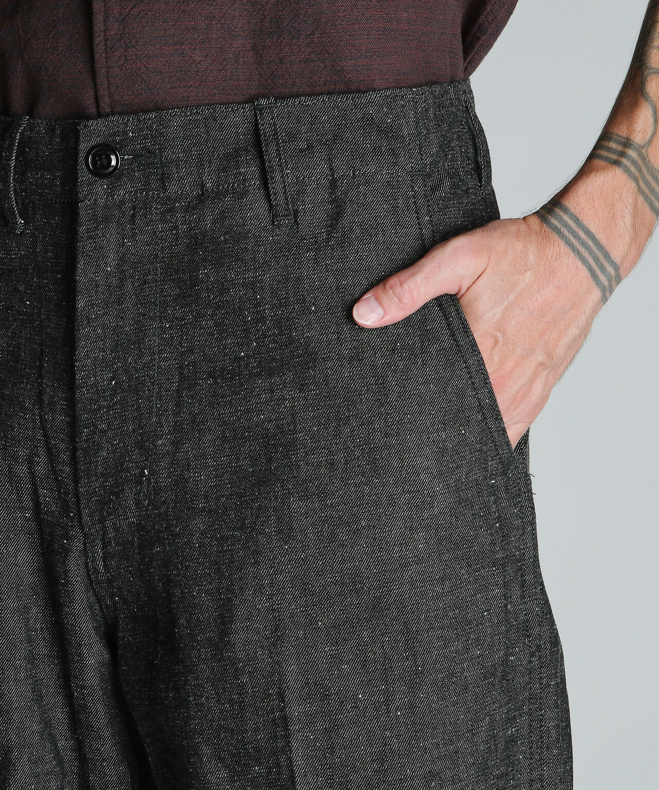 NEP DENIM RAW TROUSERS/ネップデニム ロウトラウザーズ