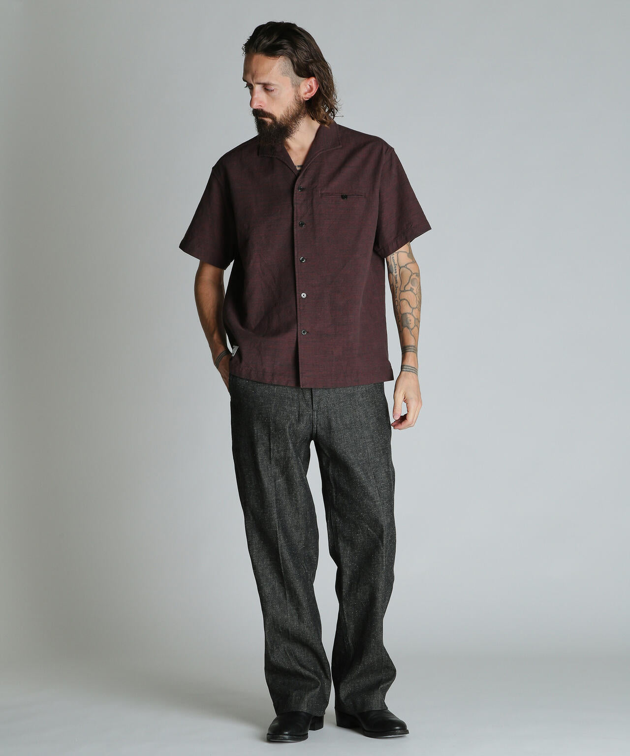 NEP DENIM RAW TROUSERS/ネップデニム ロウトラウザーズ