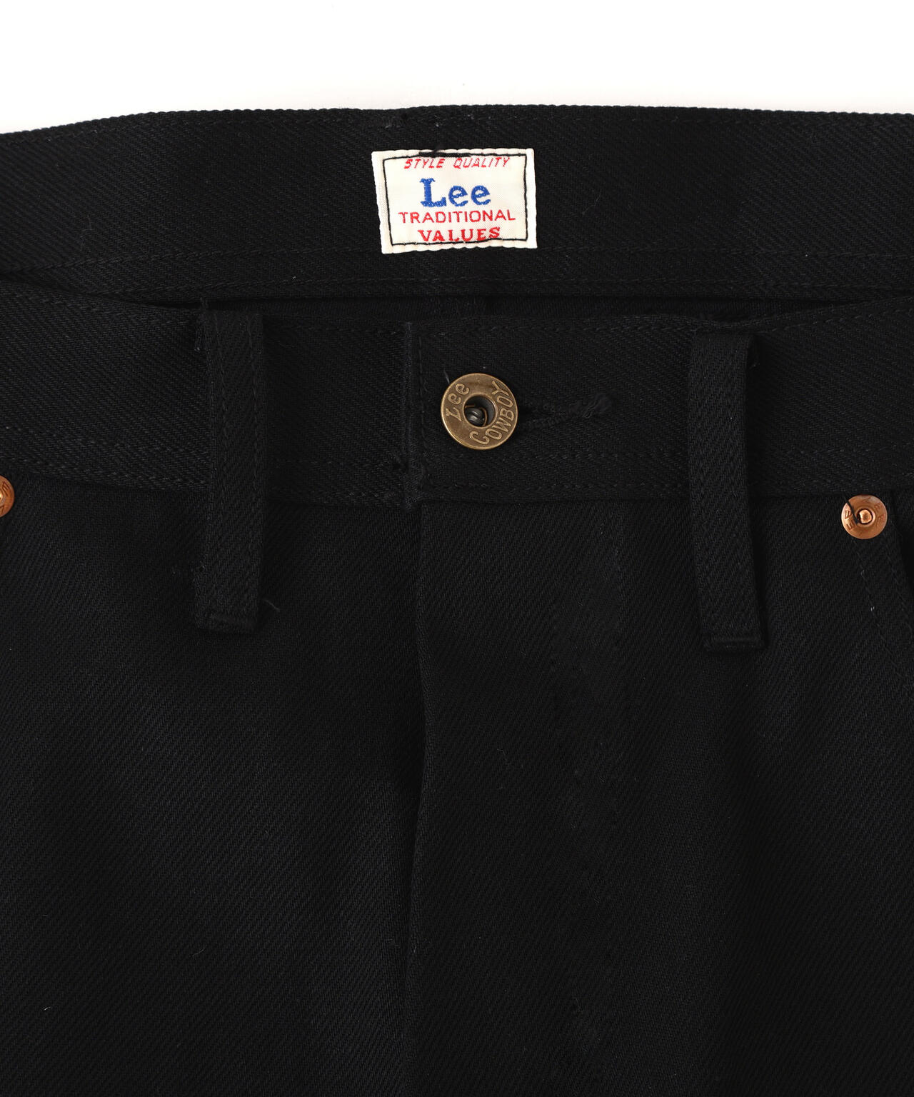 xLee/×リー/101 COWBOY BLACK DENIM PANTS/カウボーイ ブラックデニムパンツ