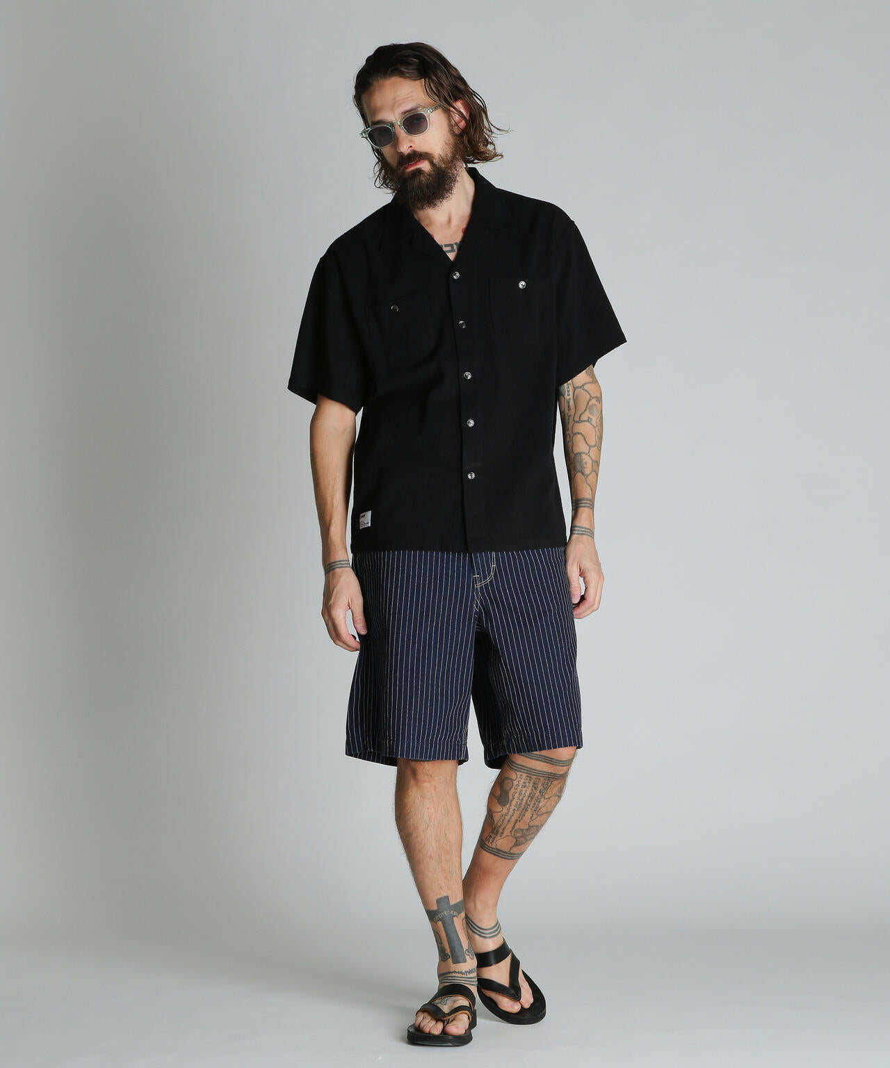 HV PLAIN WORK SHIRT/ヘンプビスコース プレーン ワークシャツ