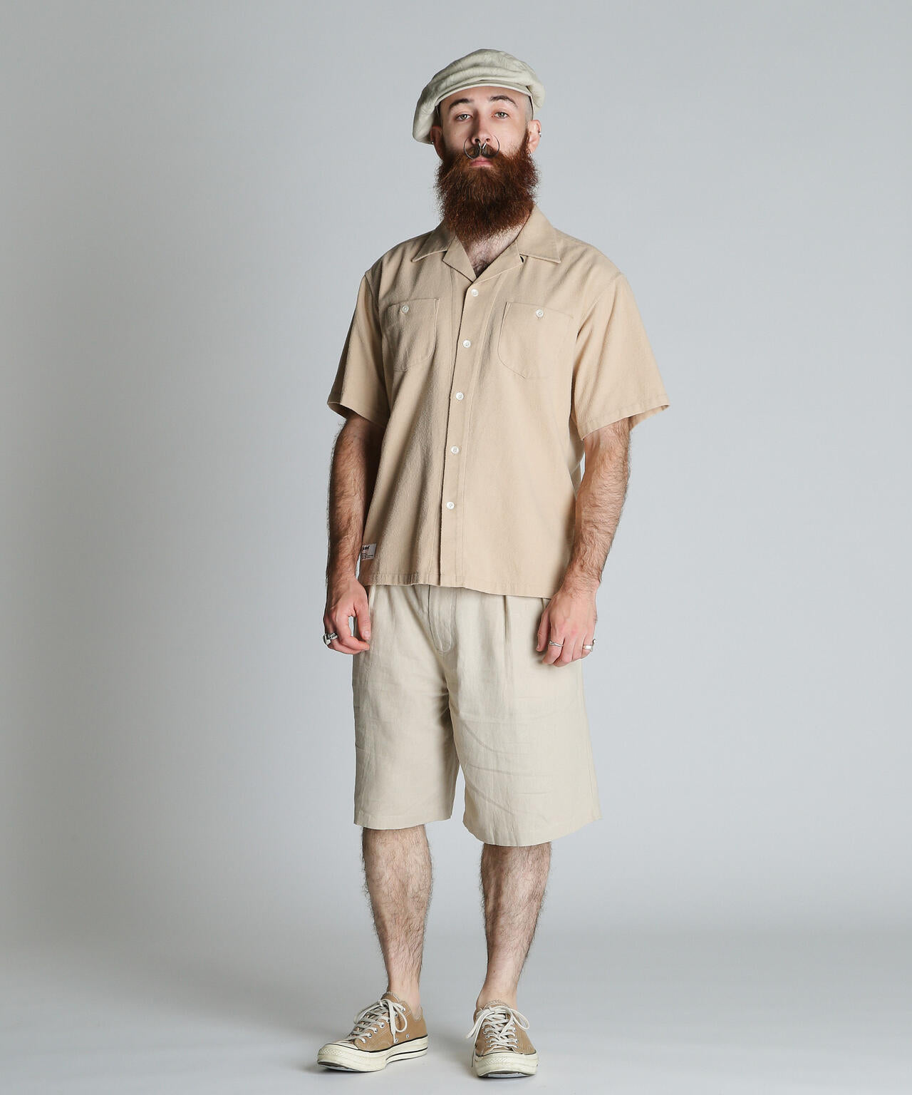 HV PLAIN WORK SHIRT/ヘンプビスコース プレーン ワークシャツ